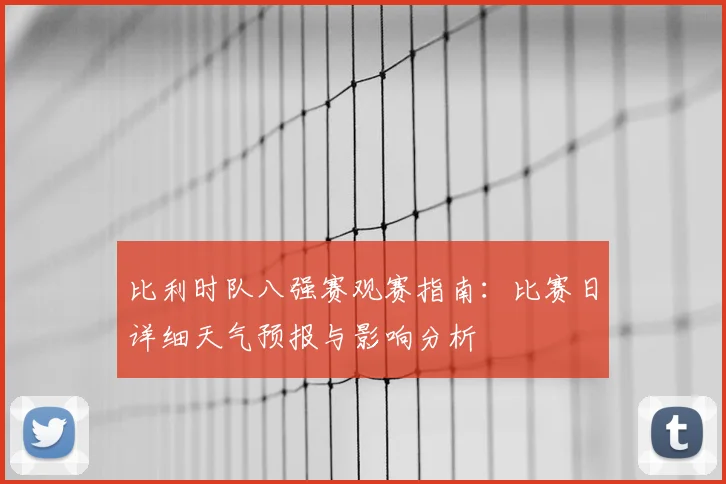 比利时队八强赛观赛指南:比赛日详细天气预报与影响分析