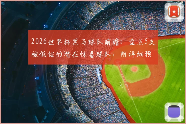 2026世界杯黑马球队前瞻:盘点5支被低估的潜在惊喜球队,附详细预测分析